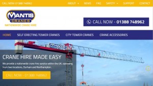 Mantis Cranes Website Relaunch