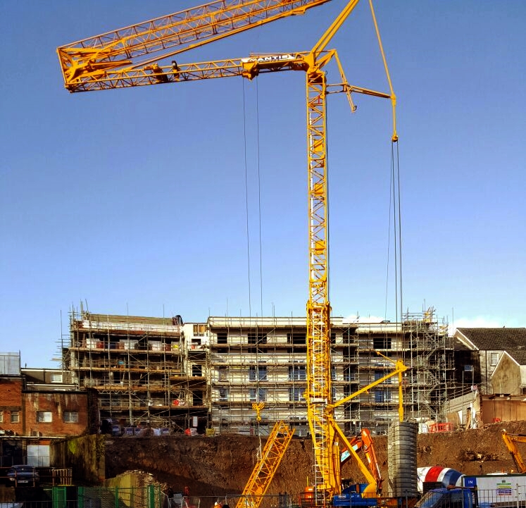 Potain T85 Self Erecting Tower Crane in Swansea