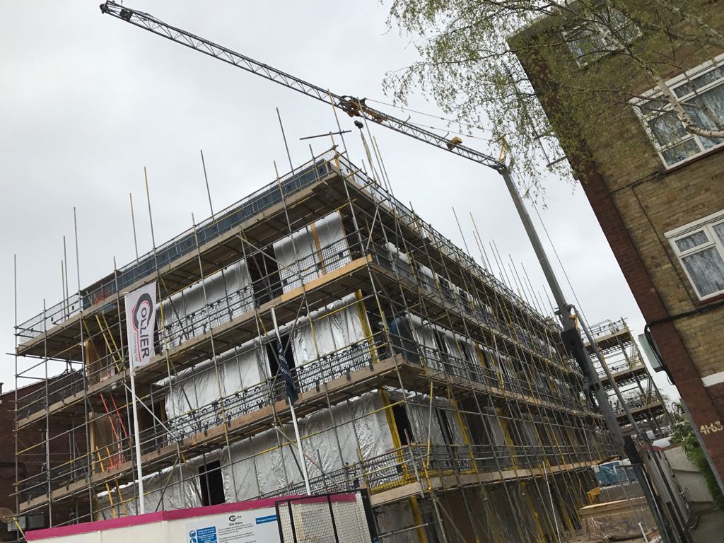 Self Erecting Tower Crane Hire Project in Lewisham TC25 Tower Crane in Lewisham
