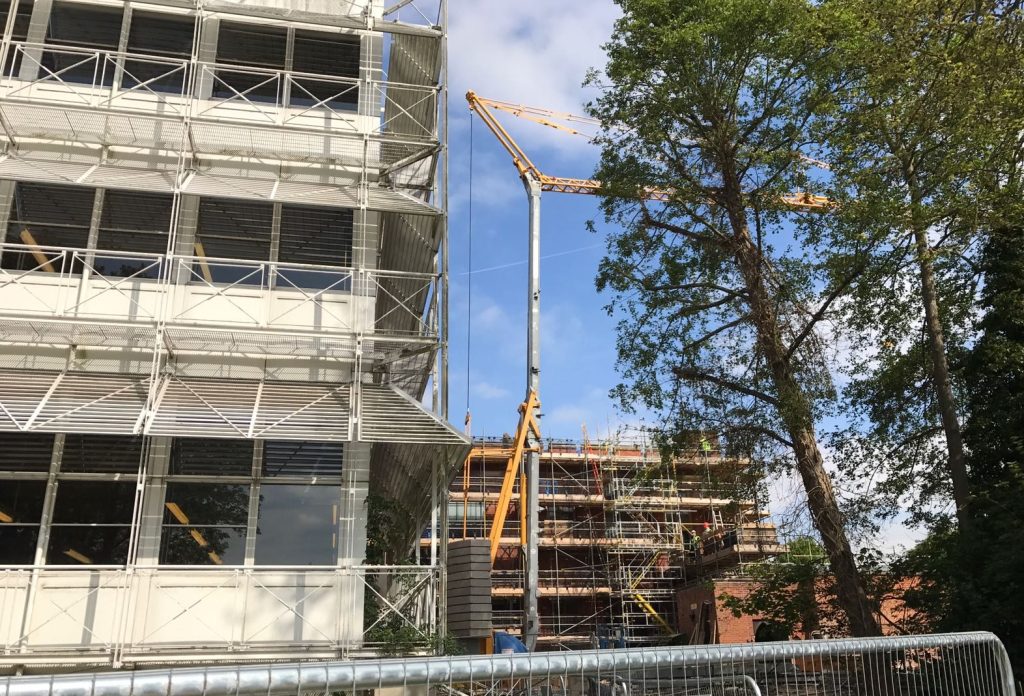 Tower Crane Hire at Eton College Windsor