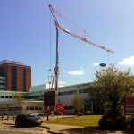 Pedestrian Operated Tower Crane at Altnagelvin Hospital