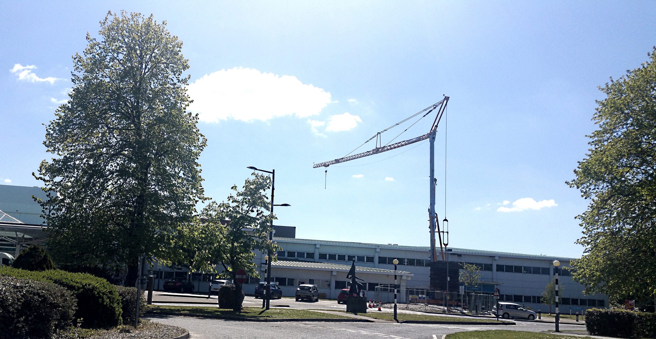 Self Erecting Crane at Altnagelvin Hospital