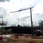 Pedestrian Operated Tower Crane in Scotland