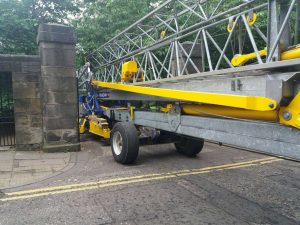 Putting a Self Erecting Tower Crane on site