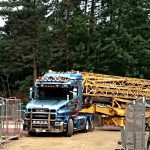 Potain HDT80 arrives on site at Elvden Forest