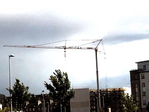 Potain IGO50 Self Erecting Crane in Edinburgh