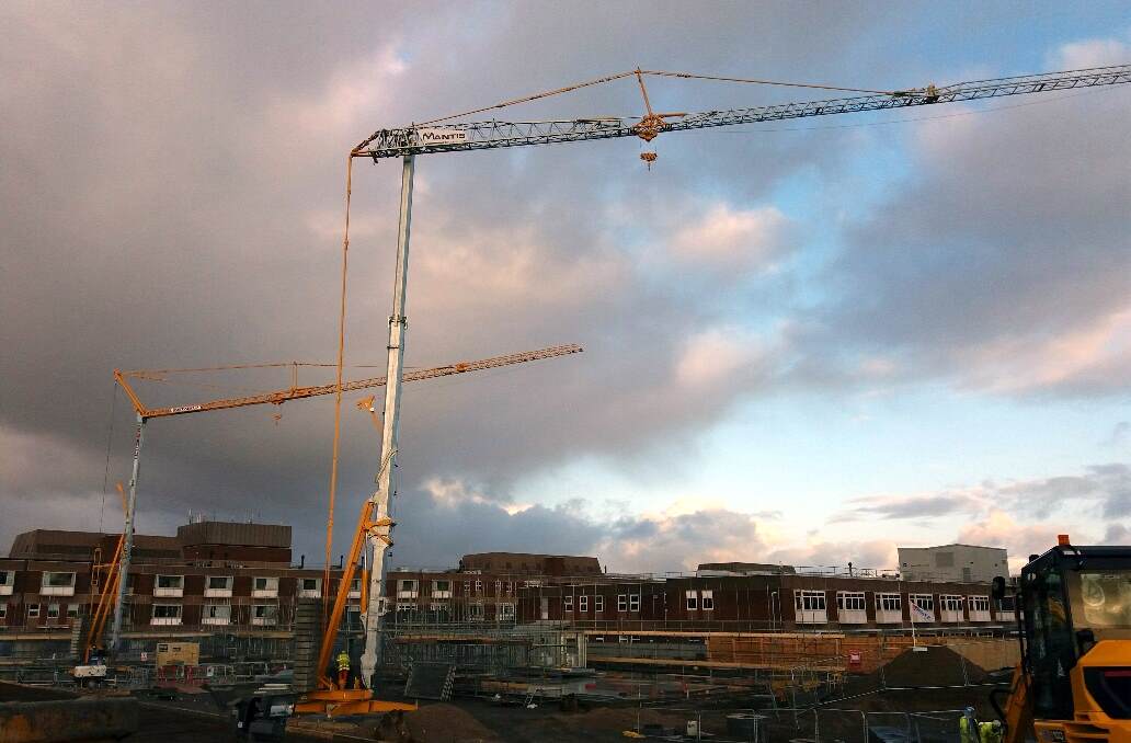 Two Self Erecting Tower Cranes in Grimsby