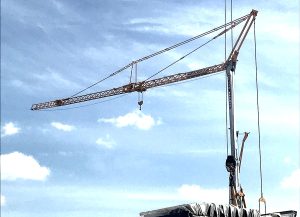 Self Erecting Tower Crane on a York Care Home Project