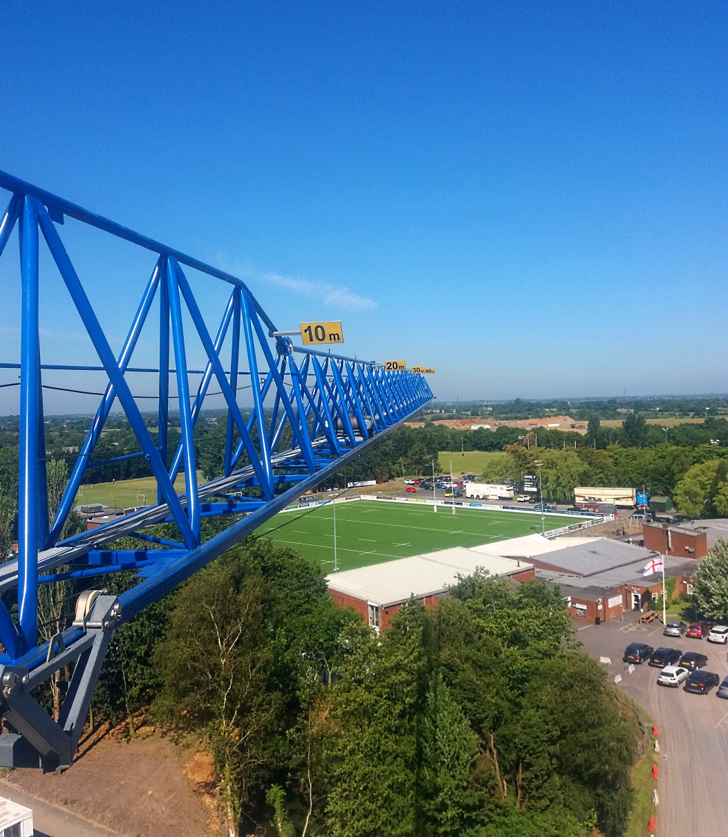 Tower Crane on a Care Home project in Preston