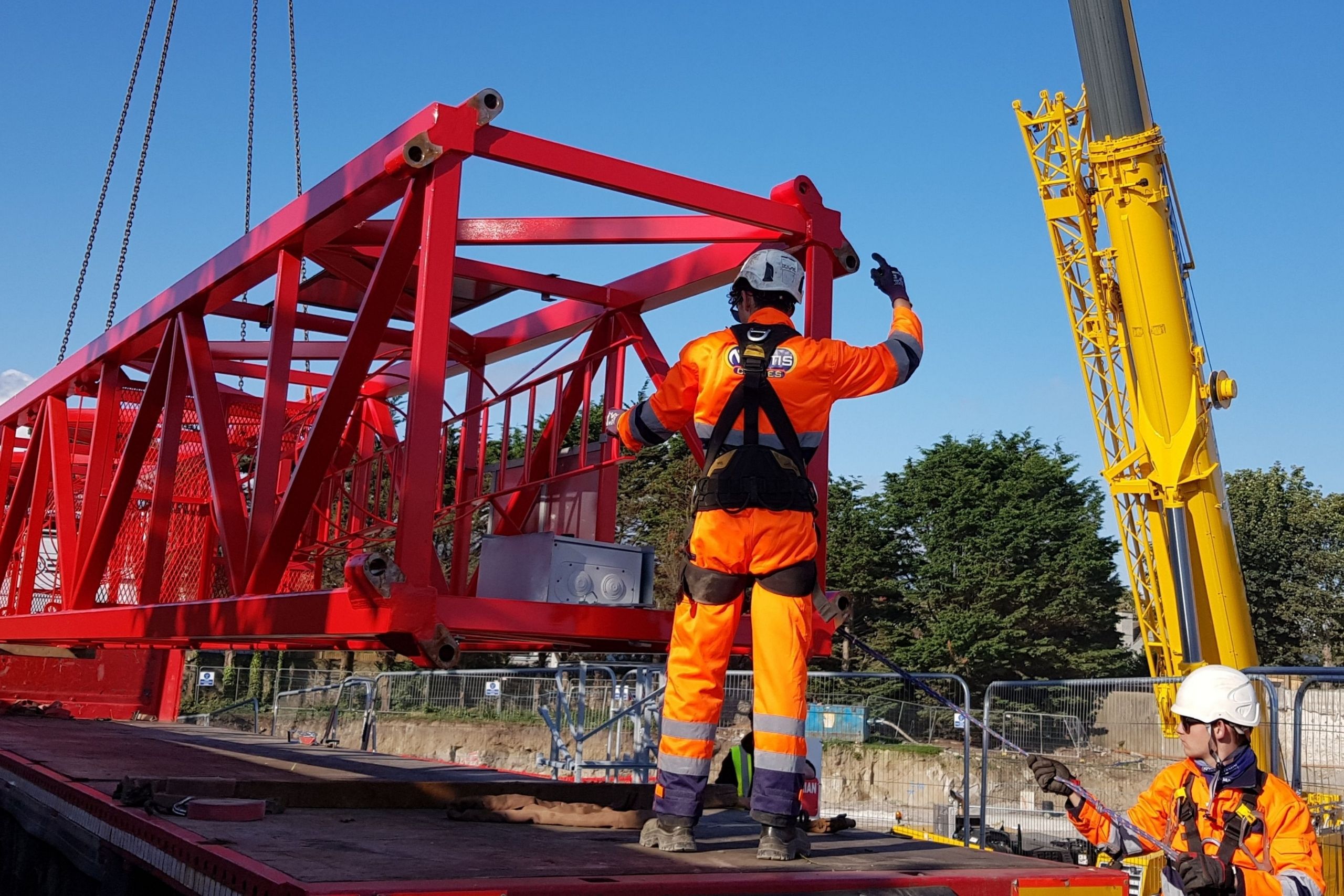 Tower Crane erected at Glenbeigh site, Dalkey