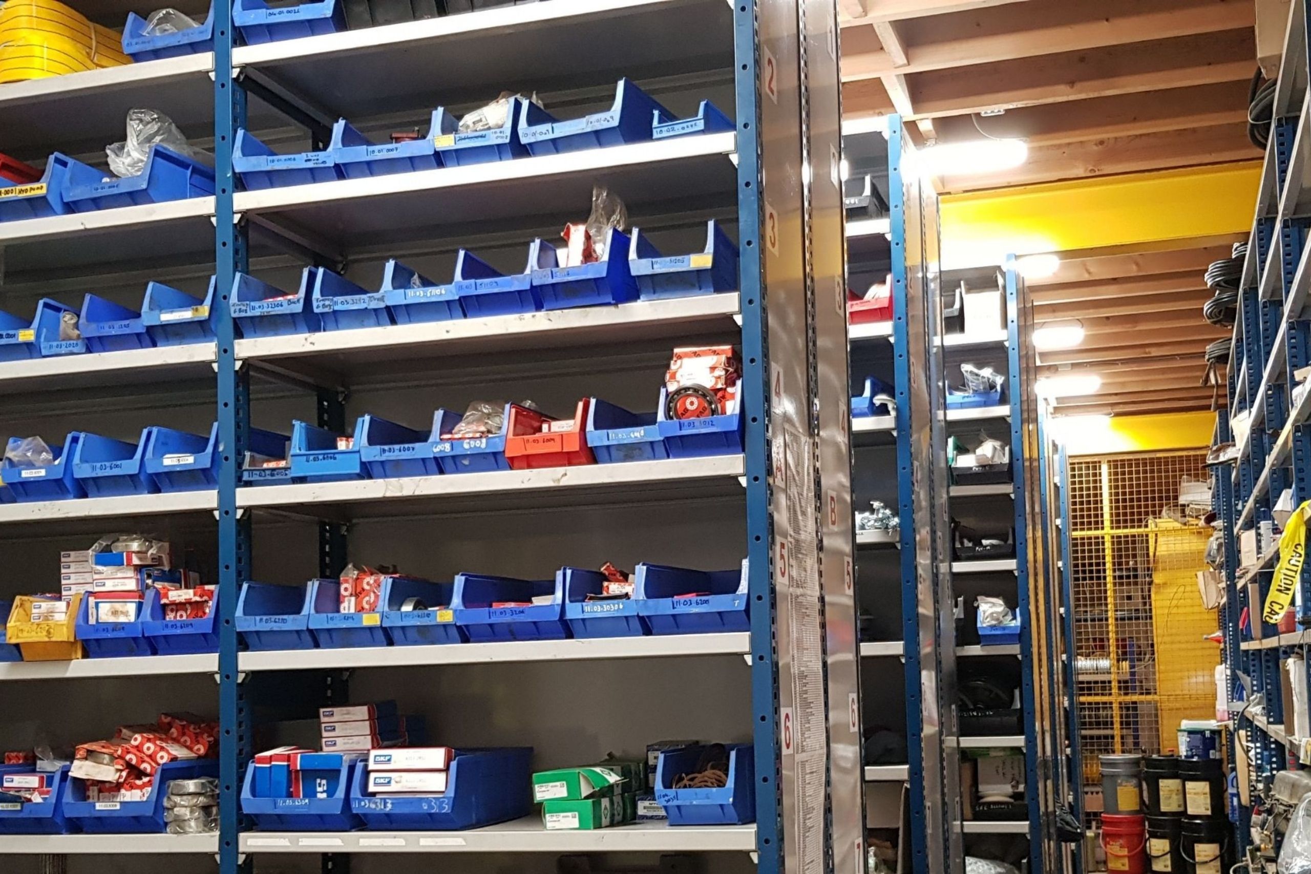 Crane spares and crane spare parts stores in Mantis Cranes UK
