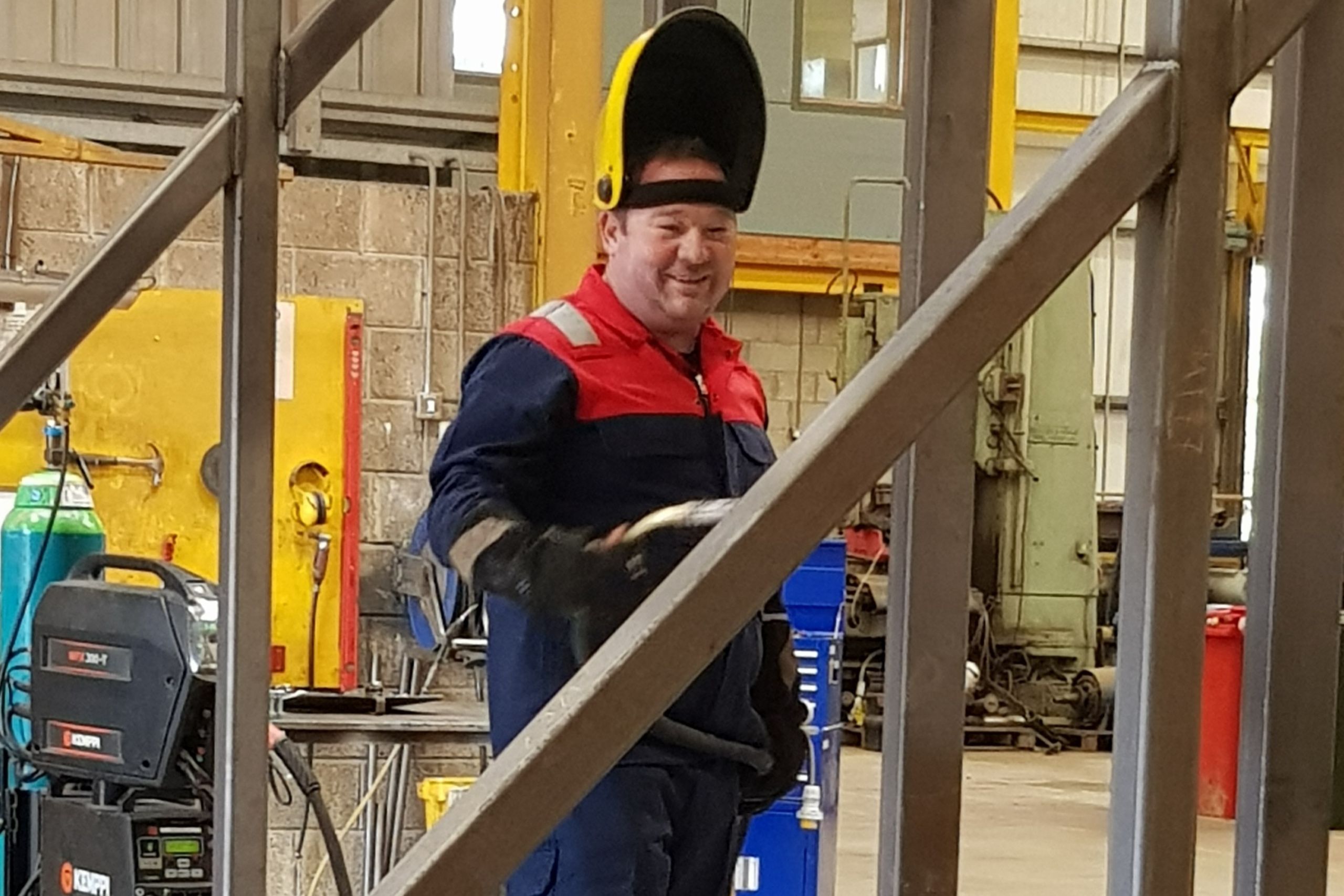 Mantis Cranes crane hire engineer servicing a tower crane