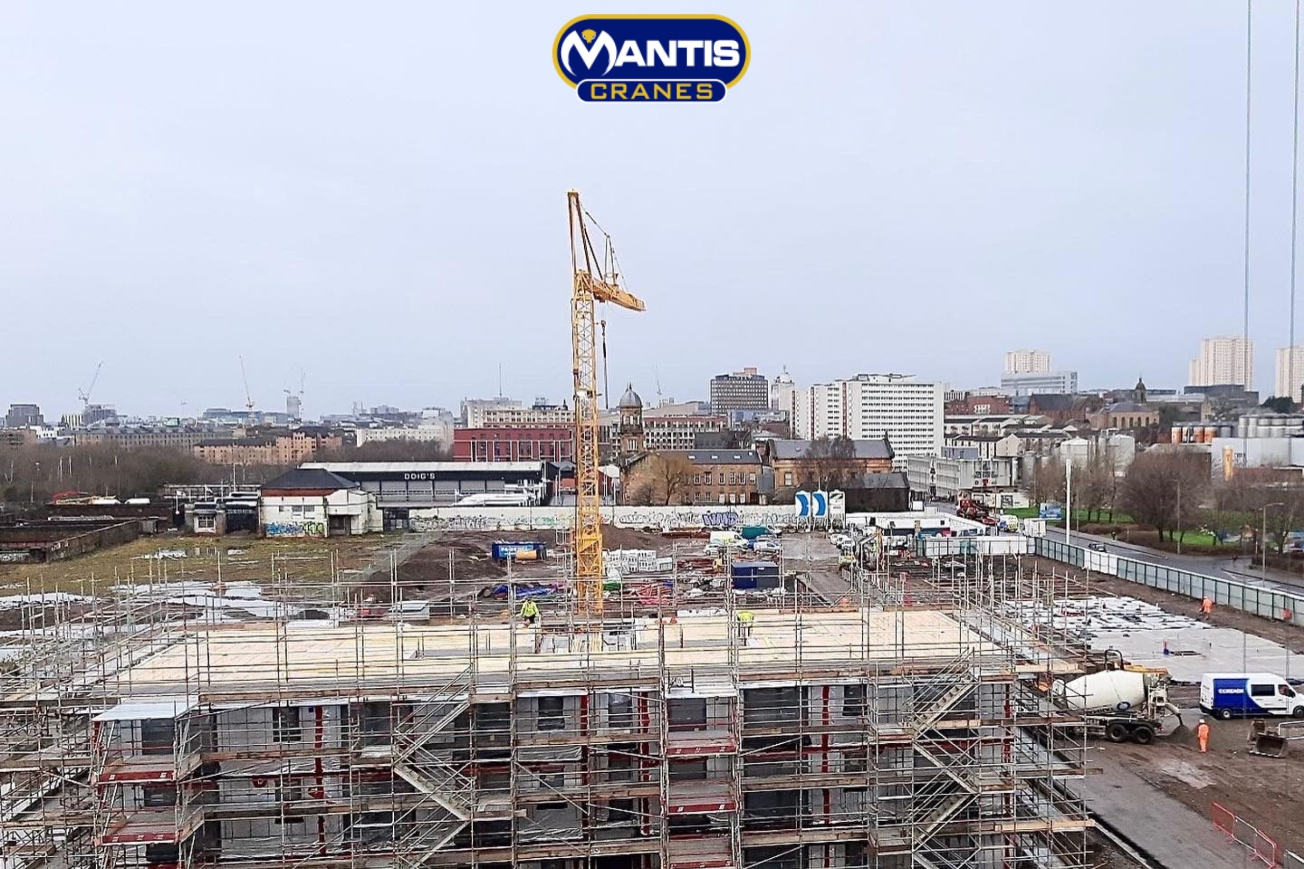 Mantis Cranes supplier of saez crane to Glasgow Meat Market