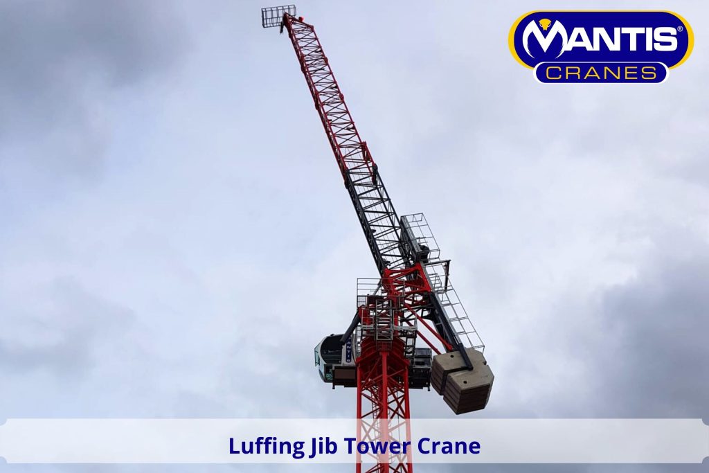 Luffing jib tower crane from Mantis Cranes UK & Ireland