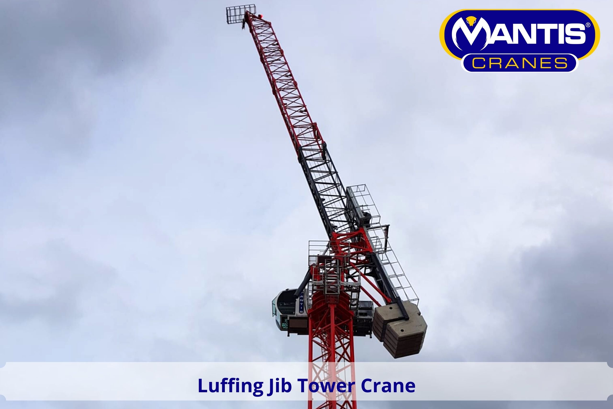 tower crane supplier Luffing jib tower crane from Mantis Cranes UK & Ireland