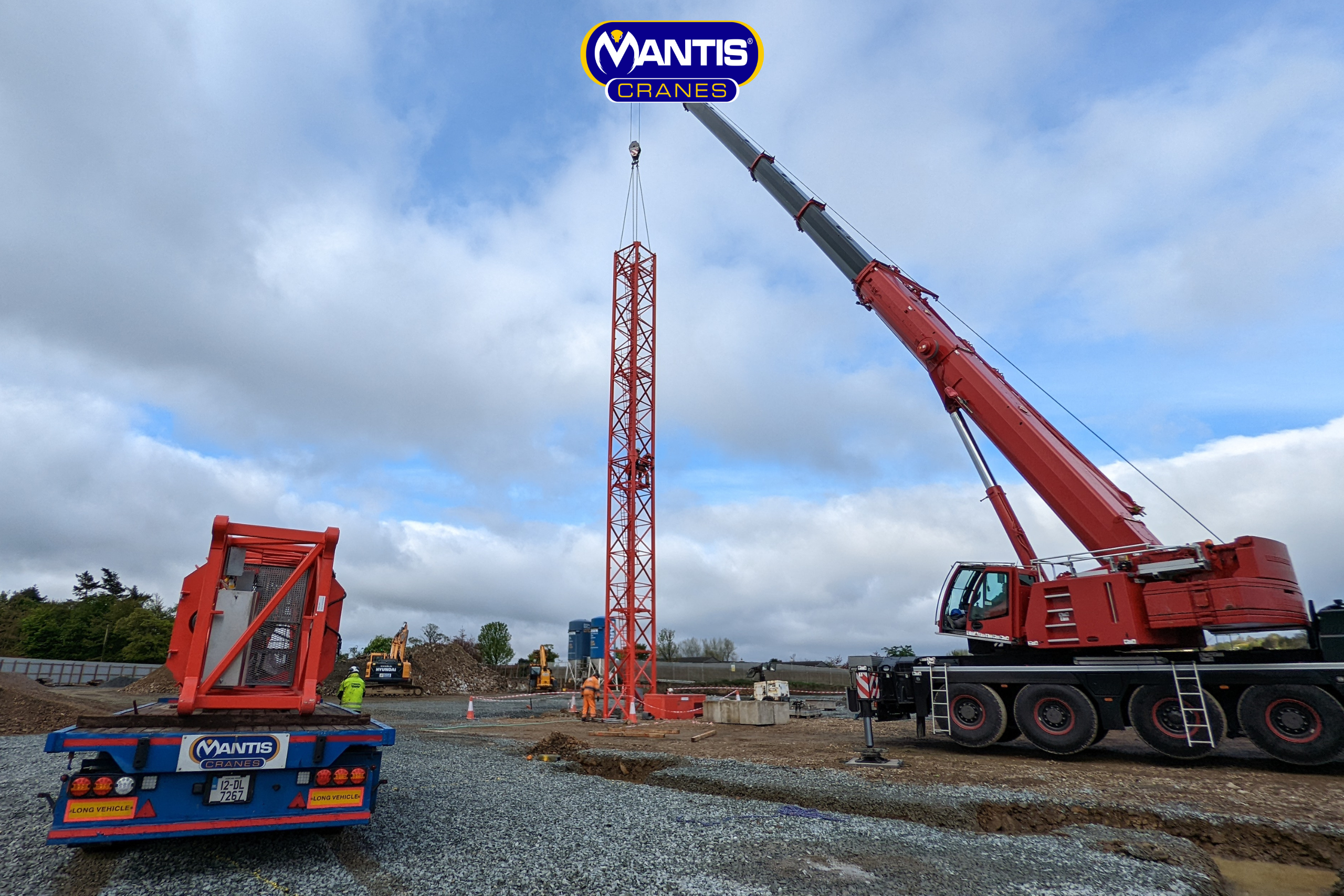 erecting a tower crane mobile crane erecting a tower crane from mantis cranes