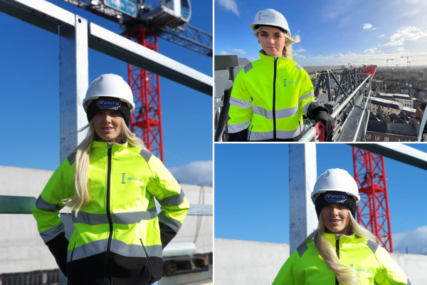 photo of a female crane operator for Mantis Cranes