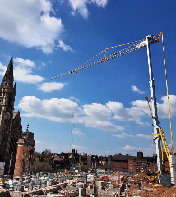 HUP 40 30 self erecting tower crane from Mantis Cranes