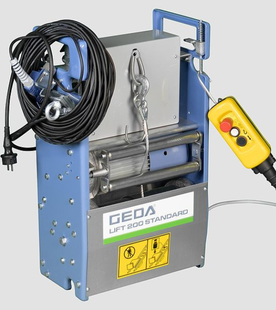 a photo of a geda lift 200 rope hoist