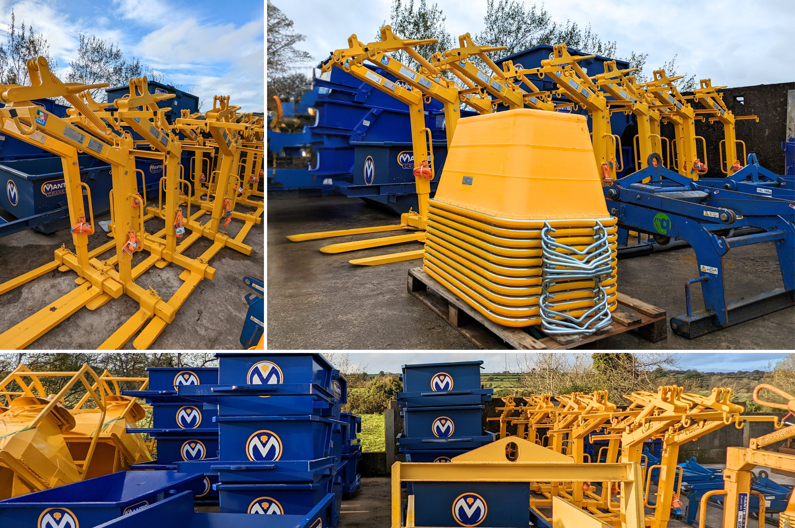 crane-accessories-mantis-cranes a photo of the crane accessories available from mantis cranes